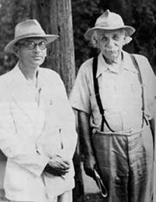 Albert Einstein and Kurt Gödel in Princeton
