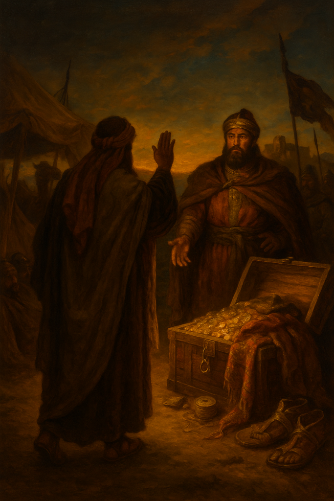 Abraham refuses all spoils from the king of Sodom