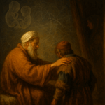 Isaac blessing Jacob